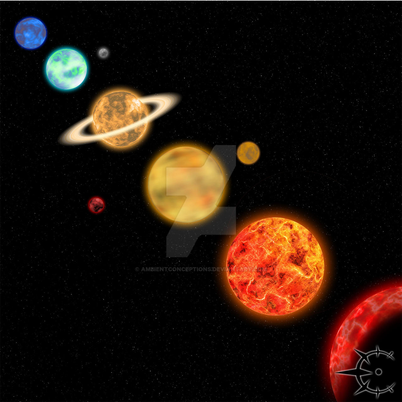 Solar system by AmbientConceptions on DeviantArt