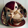 London - Handmade Teacup Bunny Plushie - For Sale!