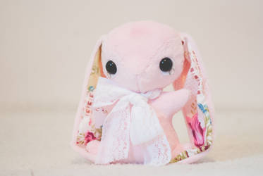 Belle - Handmade Teacup Bunny Plushie