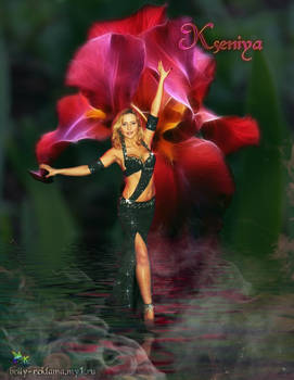 Oriental art. Bellydance graphic design.