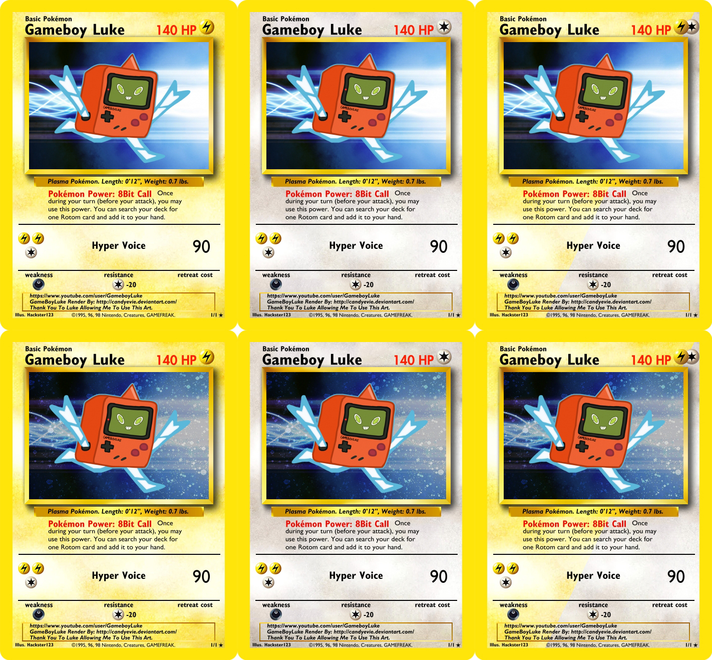 Pokemon Gameboy Luke Gameboy Luke Pokemon Cards by hackster123 on DeviantArt