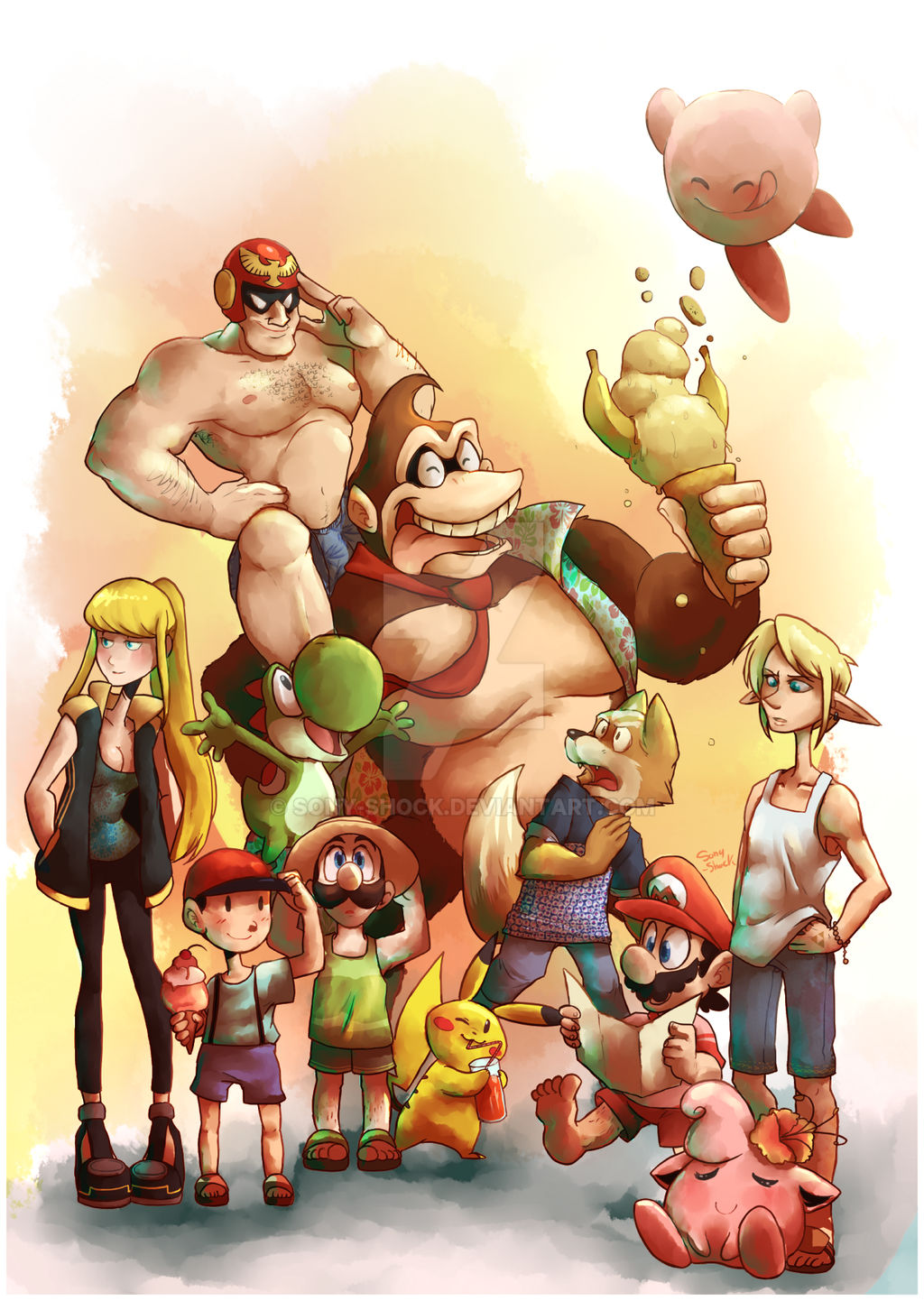 Summer Smash bros print