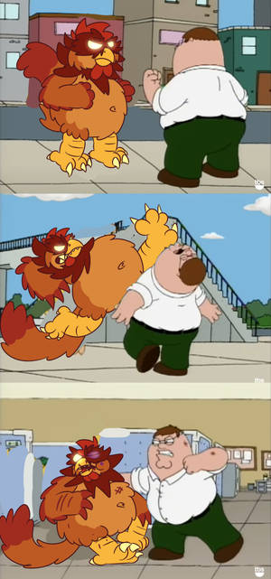 Beating up Peter Griffin
