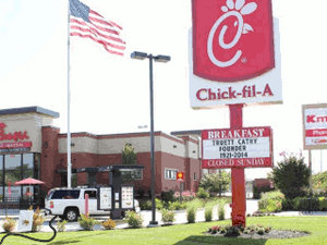 Blowing up a Chick-fil-A restaurant