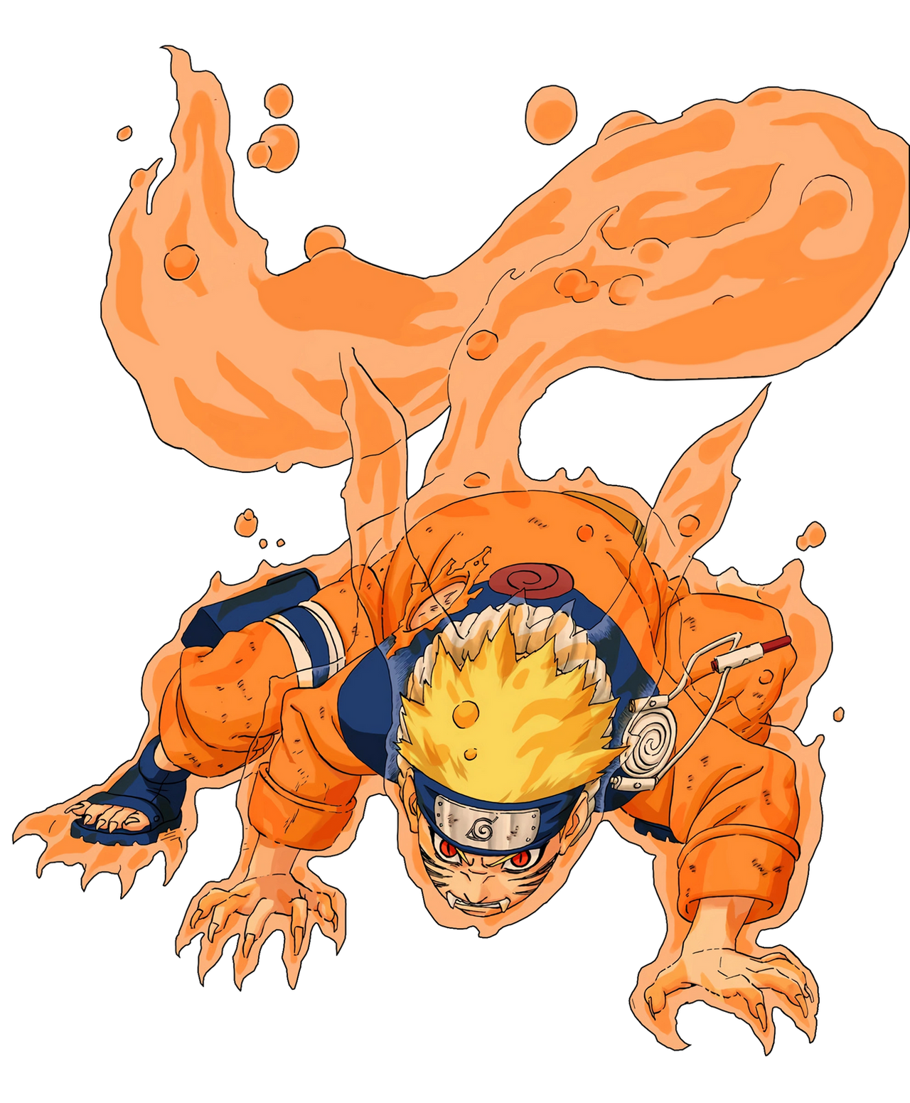 Juubi Form 2 Naruto Kyuubi Mode One Tail (Manga) Full Render by Mauri7super on ...
