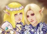 Lineage II, Elves by shersann