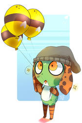 YCH -Balloons with Hiruru