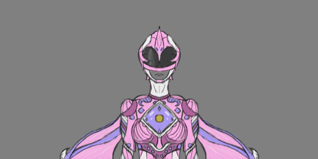Pink Ptera Ranger Kat Pink Ptera Ranger sketch by Kimberly-Hart on DeviantArt