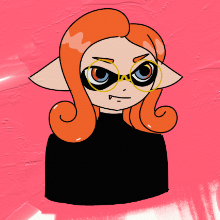 Splatoon inking with glasses by Silver-Silverknight on DeviantArt