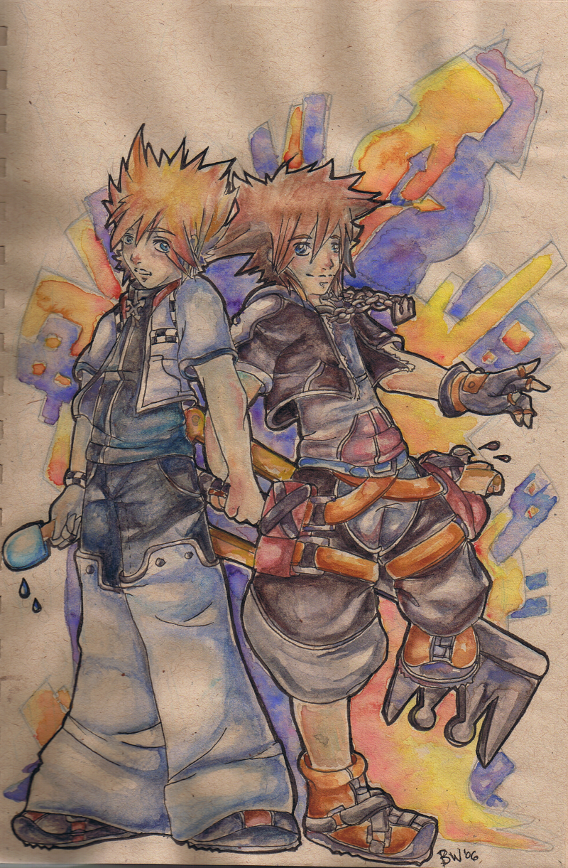 Roxas and Sora