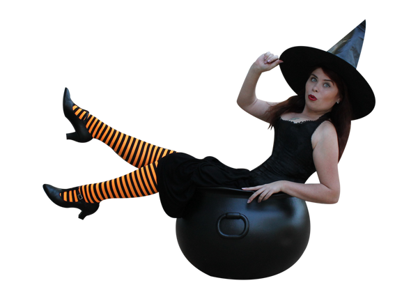 Witchy Pinup Precut Stock 3 by MelHeflin