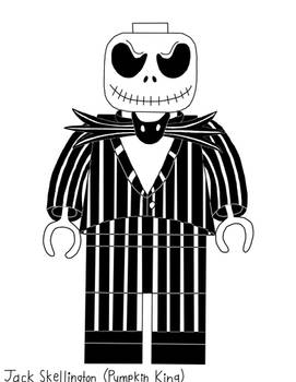 Jack Skellington - Custom LEGO Minifigures