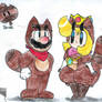 Mario and Peach - Tanooki