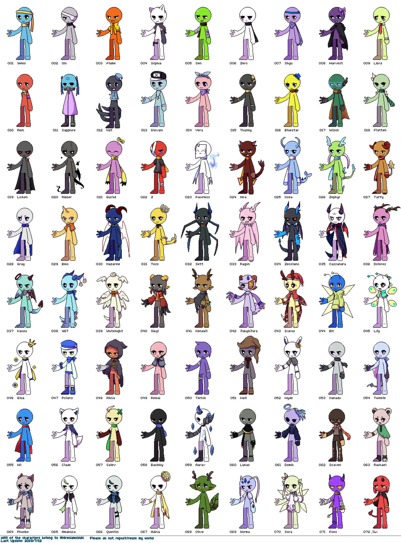 My stickman OCs by MireniamuYuki on DeviantArt