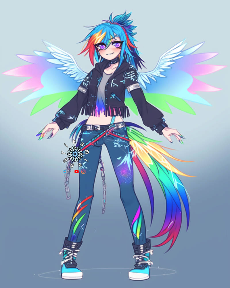 Rainbow Dash Street Fashion by kamionari on DeviantArt