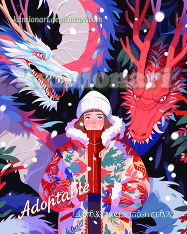 Adopt Dragon Christmas Happy New Year