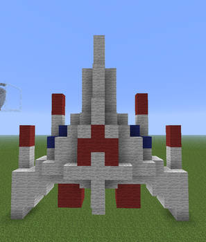 Minecraft - 3D Galaga Ship