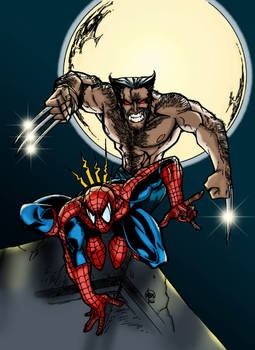 Wolverine and Spiderman
