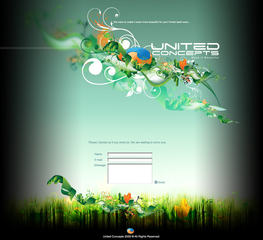 United Concepts Splash Page