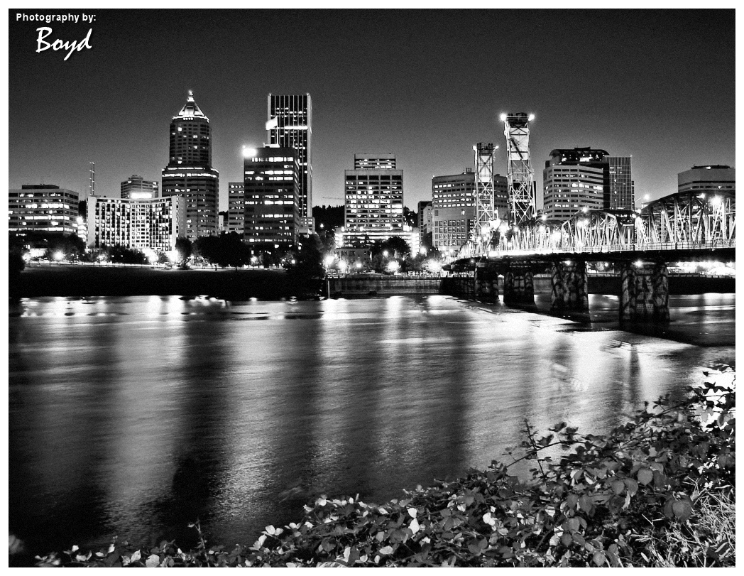 Portland in Black and White