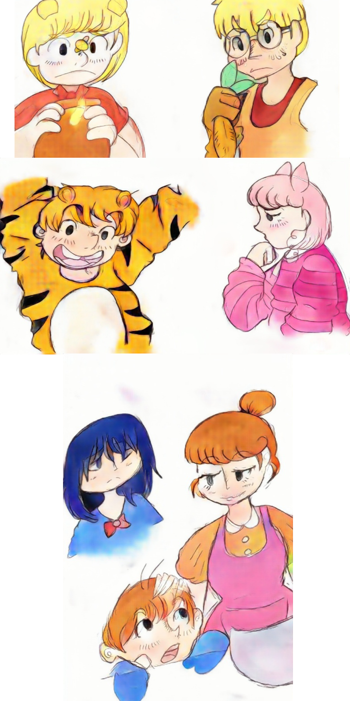 Humanized Pooh Bear and Friends