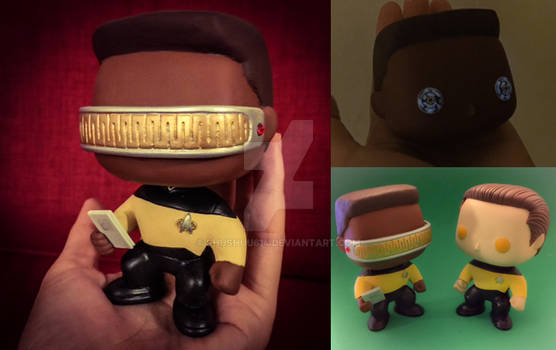 Custom DIY Funko - Star Trek TNG - Geordi La Forge