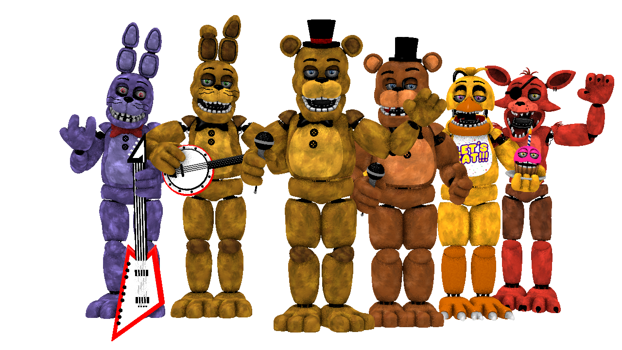 fnaf sfm) all fredbears and nightbears by sammy2005 on DeviantArt