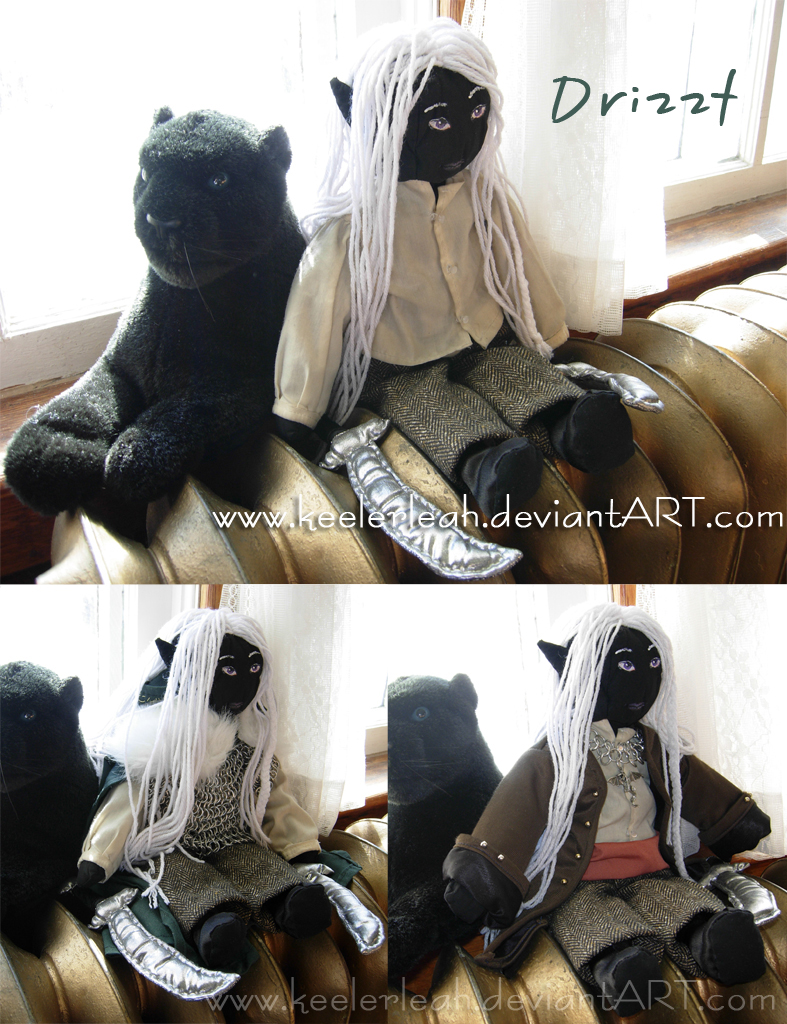 Drizzt Do'Urden Plushie by keelerleah