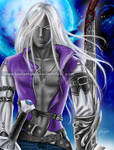 Drizzt in the Moon Light by keelerleah