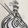 Chess Piece Tribal: Warrior Queen