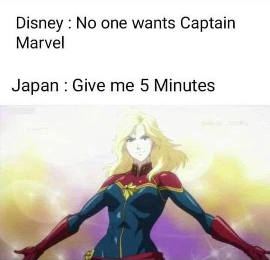 Captain Marvel Ara Ara Meme dab me up meme