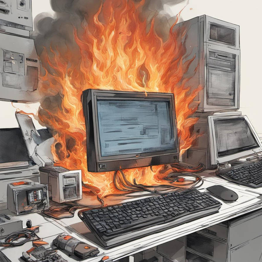 Computer Programming Fire Technology on fire by nickhubbell on DeviantArt