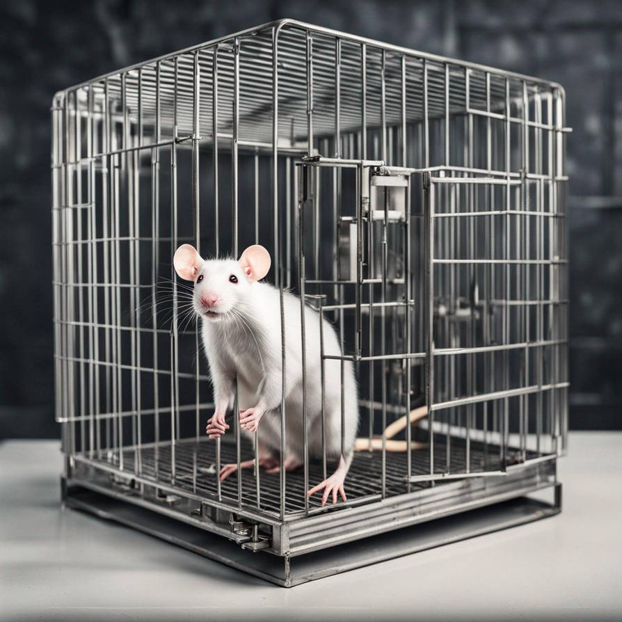 Caged Lab Rats Metal lab rat in a cage by nickhubbell on DeviantArt
