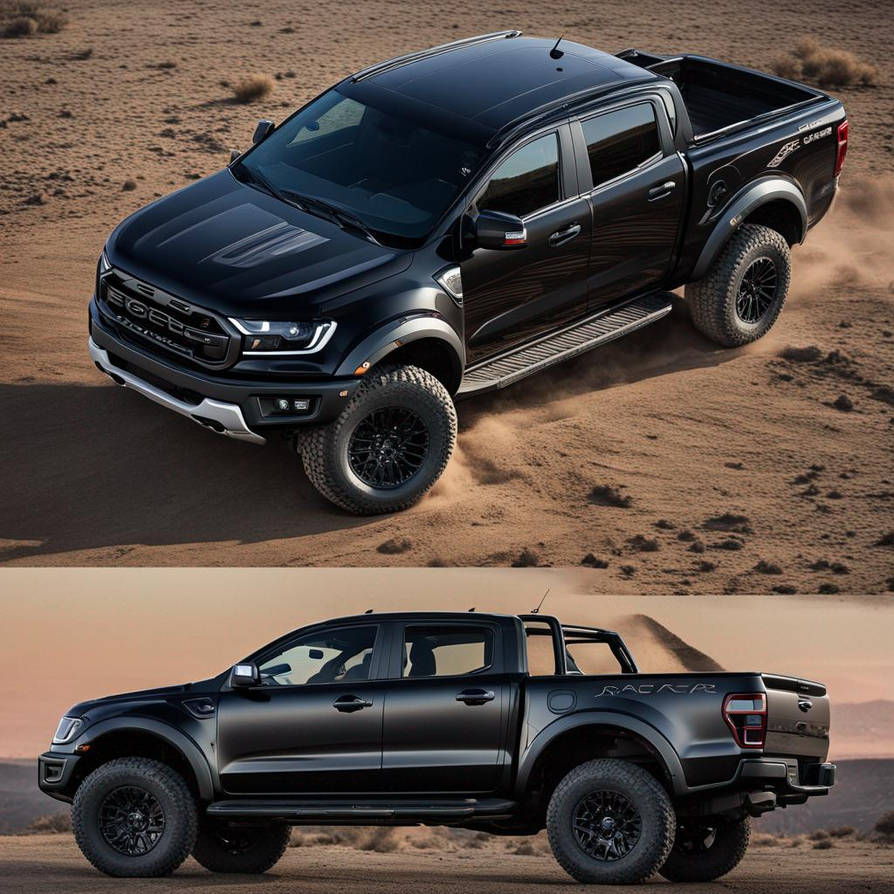 Black 2024 ford ranger raptor by nickhubbell on DeviantArt