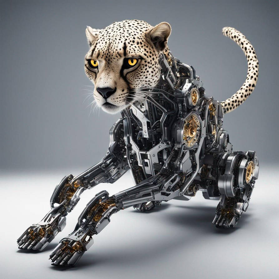Quantum platinum robot cheetah hyperspeed dark mat