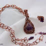 Copper and Amethyst Elven Set