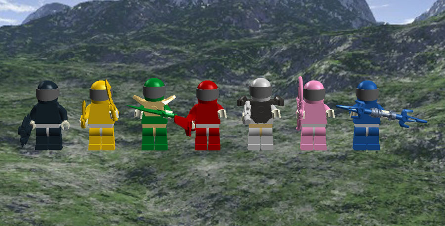 Lego Men Ranger Mighty Morphin' Lego Rangers by wjones215 on DeviantArt