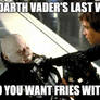 Vader's last words meme