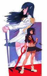 KILL la KILL. Satsuki and Ryuko