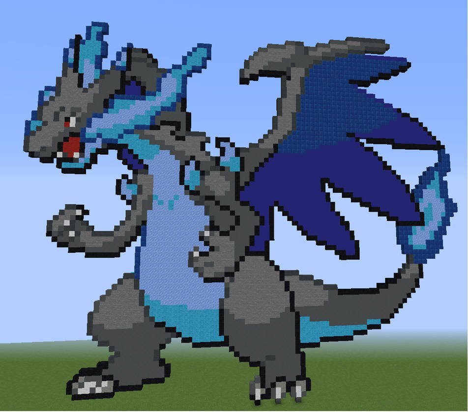 Mega Charizard X - Minecraft by Wolfspear on DeviantArt