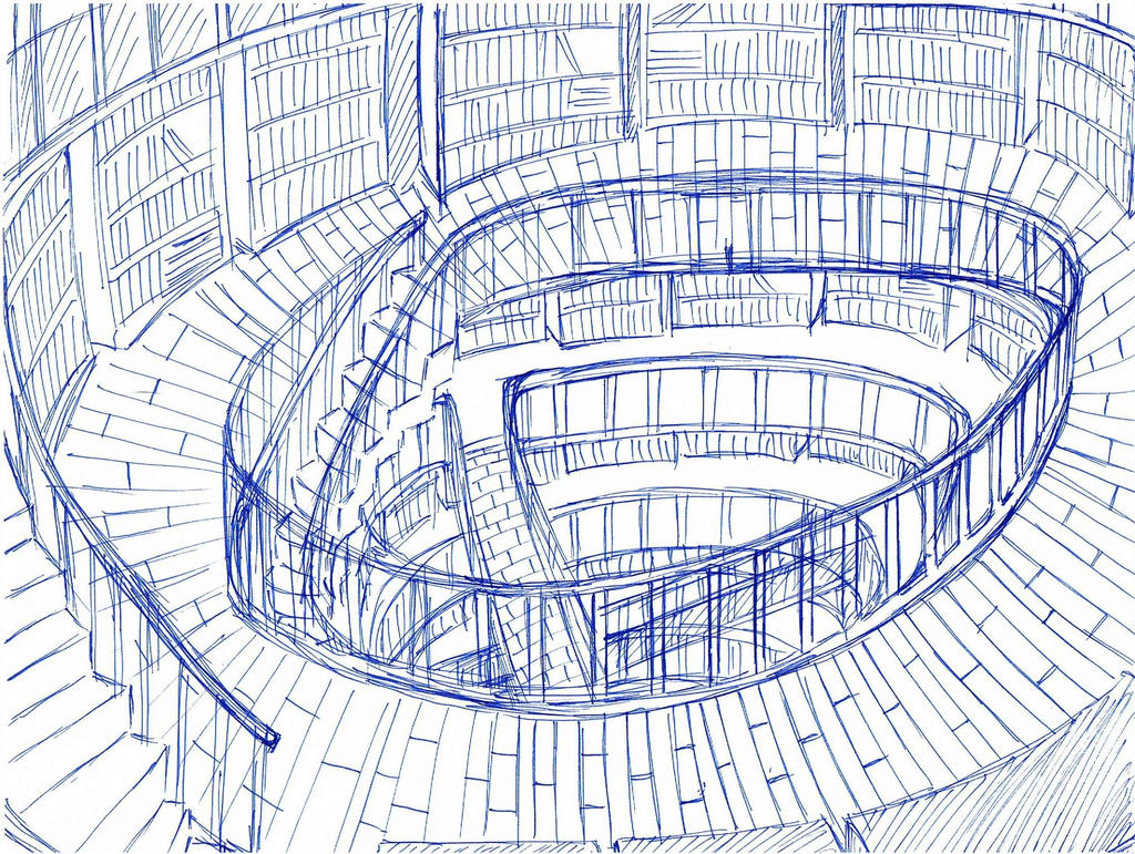 Library Sketsa Library ((Sketch)) by Sarah-Tran on DeviantArt