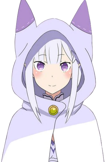 Emilia Re Zero Render 4 But In A Hoodie By Animerendersss On Deviantart