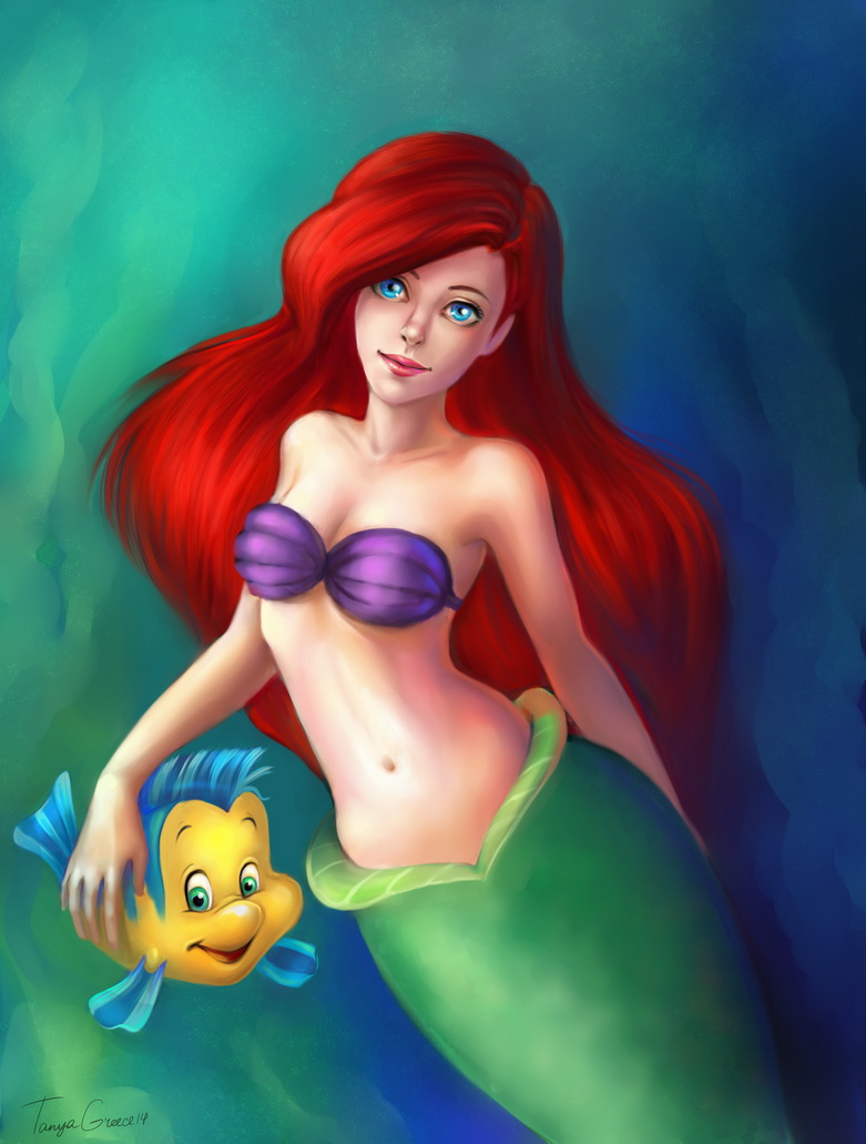 Ariel and Flounder