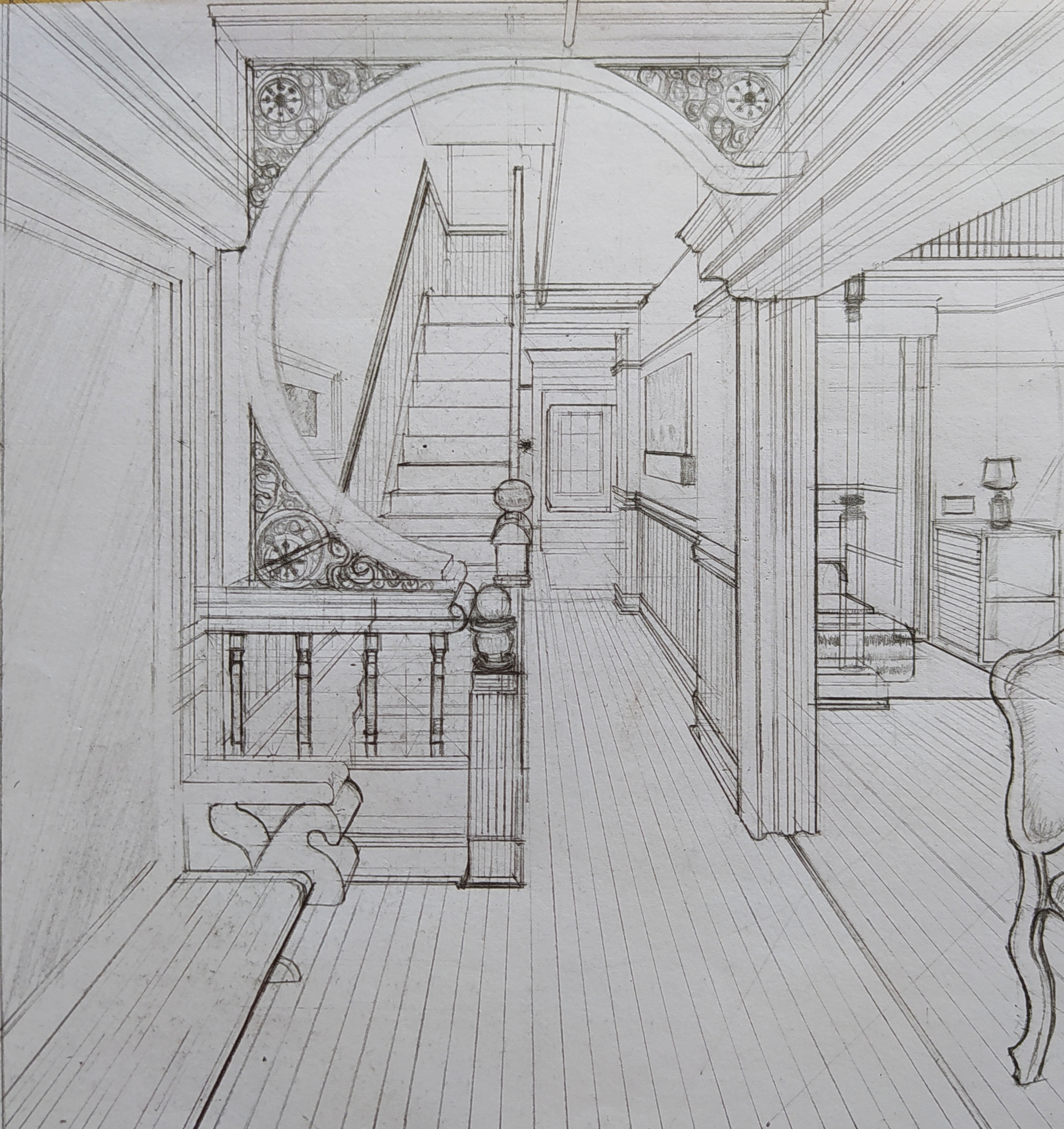 interior Perspective Drawing by TylerKoh on DeviantArt