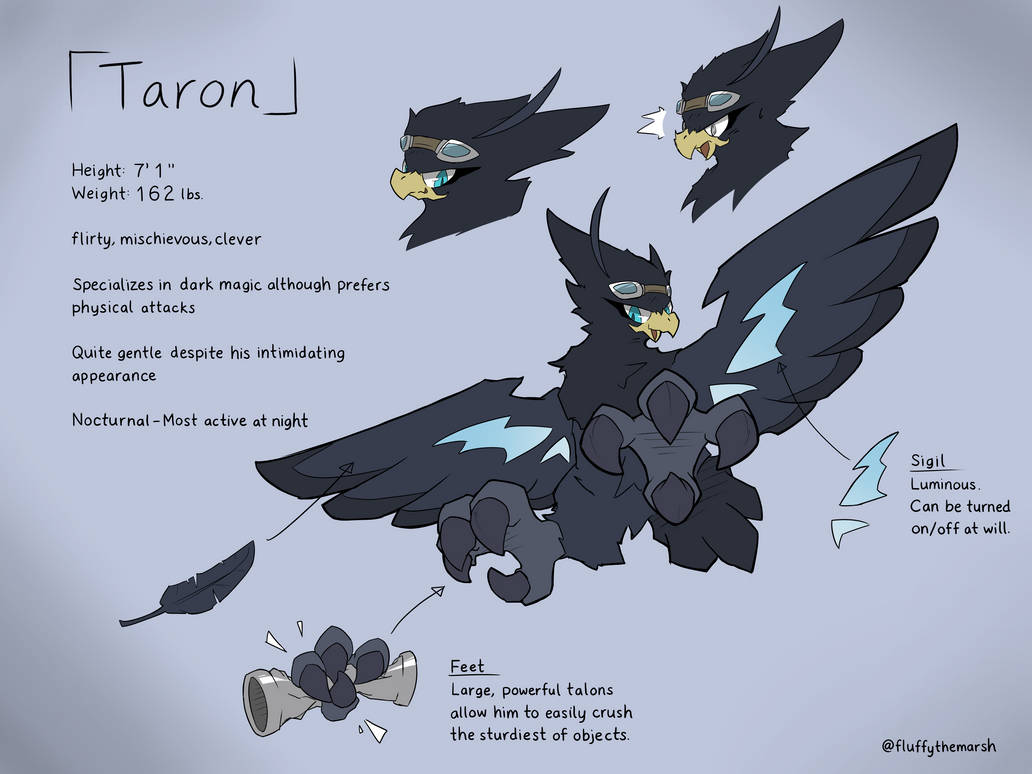 Taron reference sheet by marshie-65 on DeviantArt