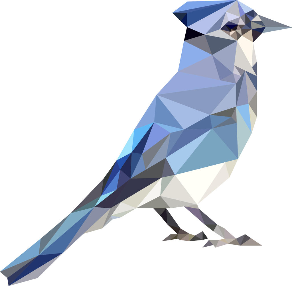 Geometric Bird Drawing Polygon Wall Art P6. Geometric Flying Bird.