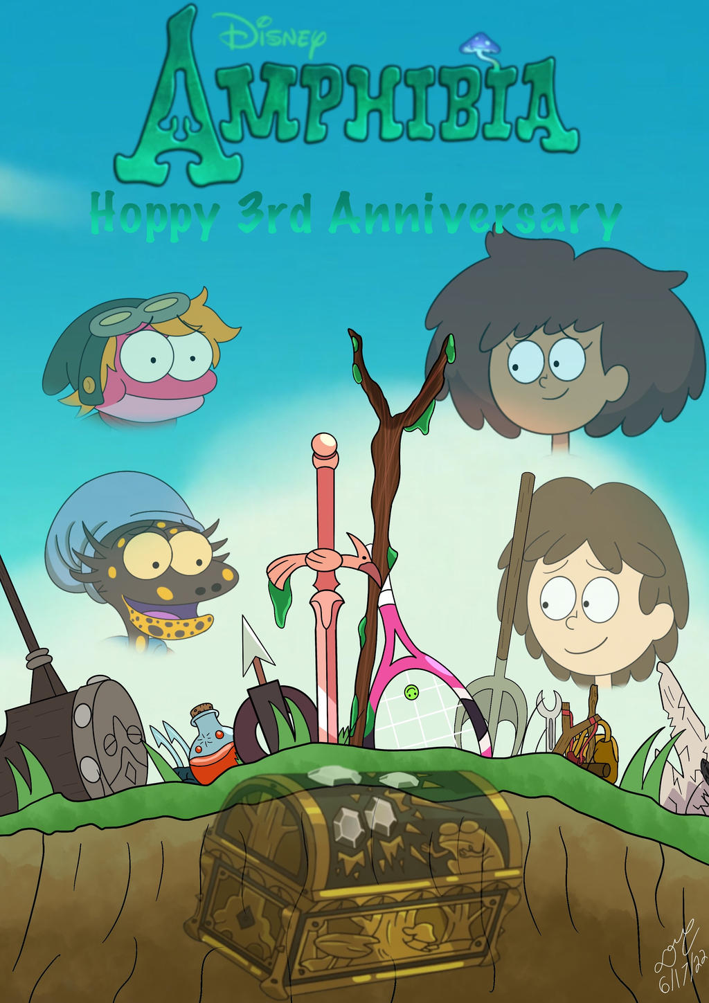 Amphibia 3rd Anniversary by admiralDT8 on DeviantArt