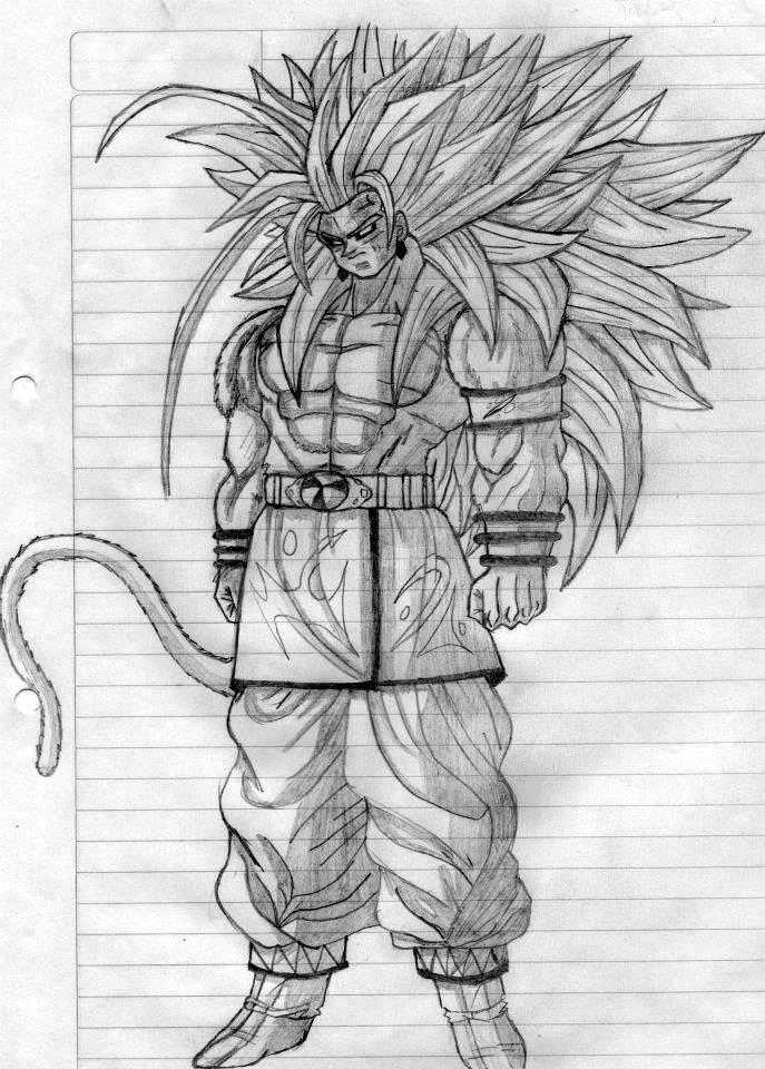 Ssj5 Drawing Goku Ssj5 by GuillePaz on DeviantArt