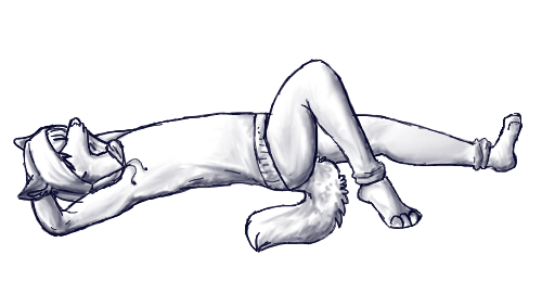 Wolfhome Anthro Lying Pose