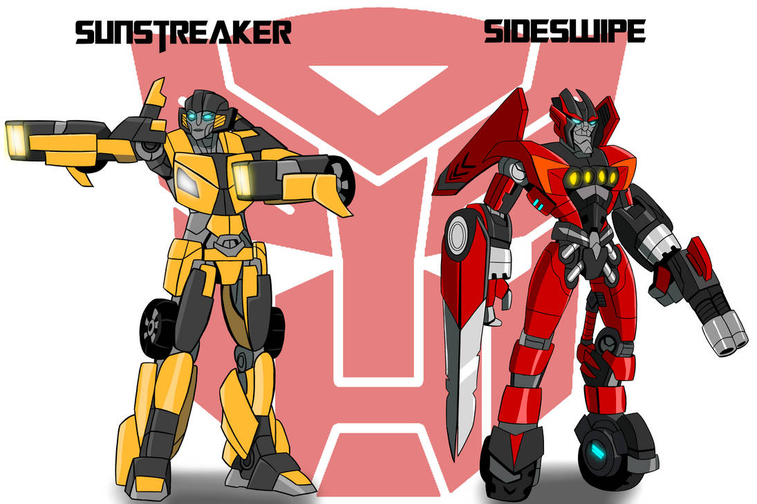Transformers: ROTF AU - Sideswipe and Sunstreaker by Everyfan180 on ...